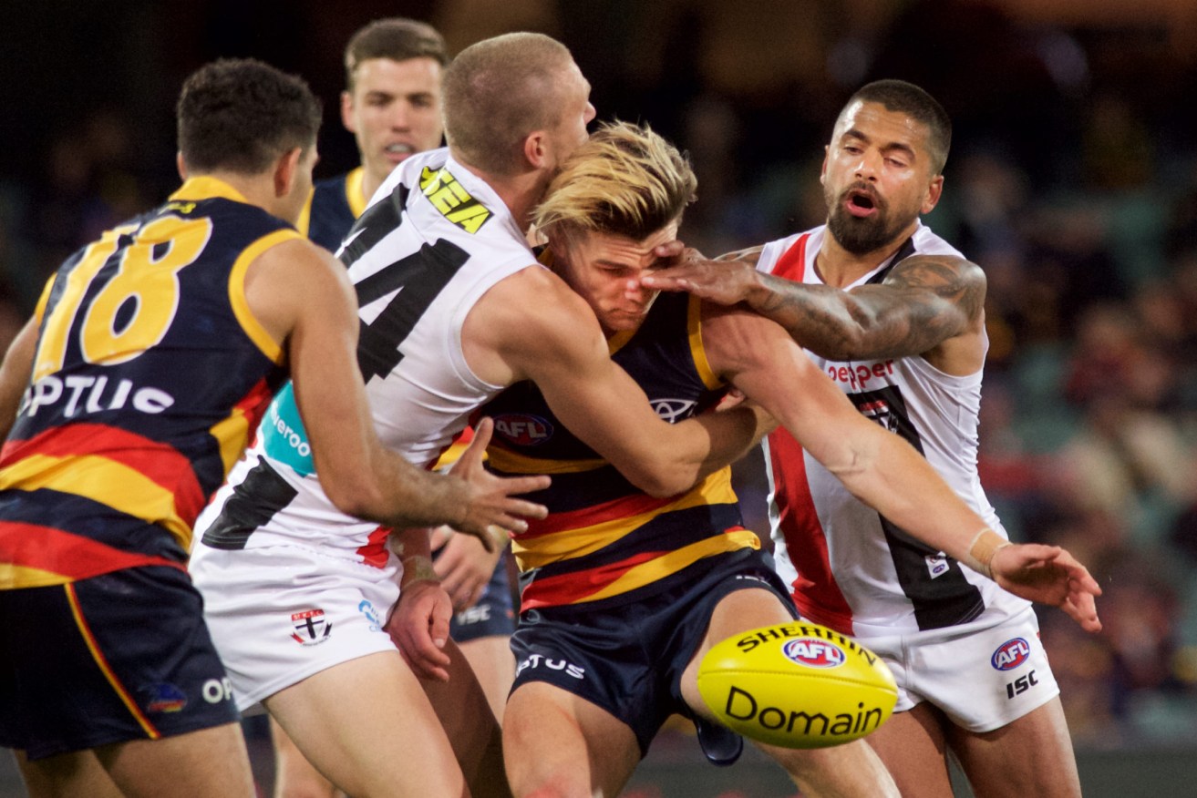The Crows have slumped to a 10-game losing streak. Photo: Michael Errey/InDaily