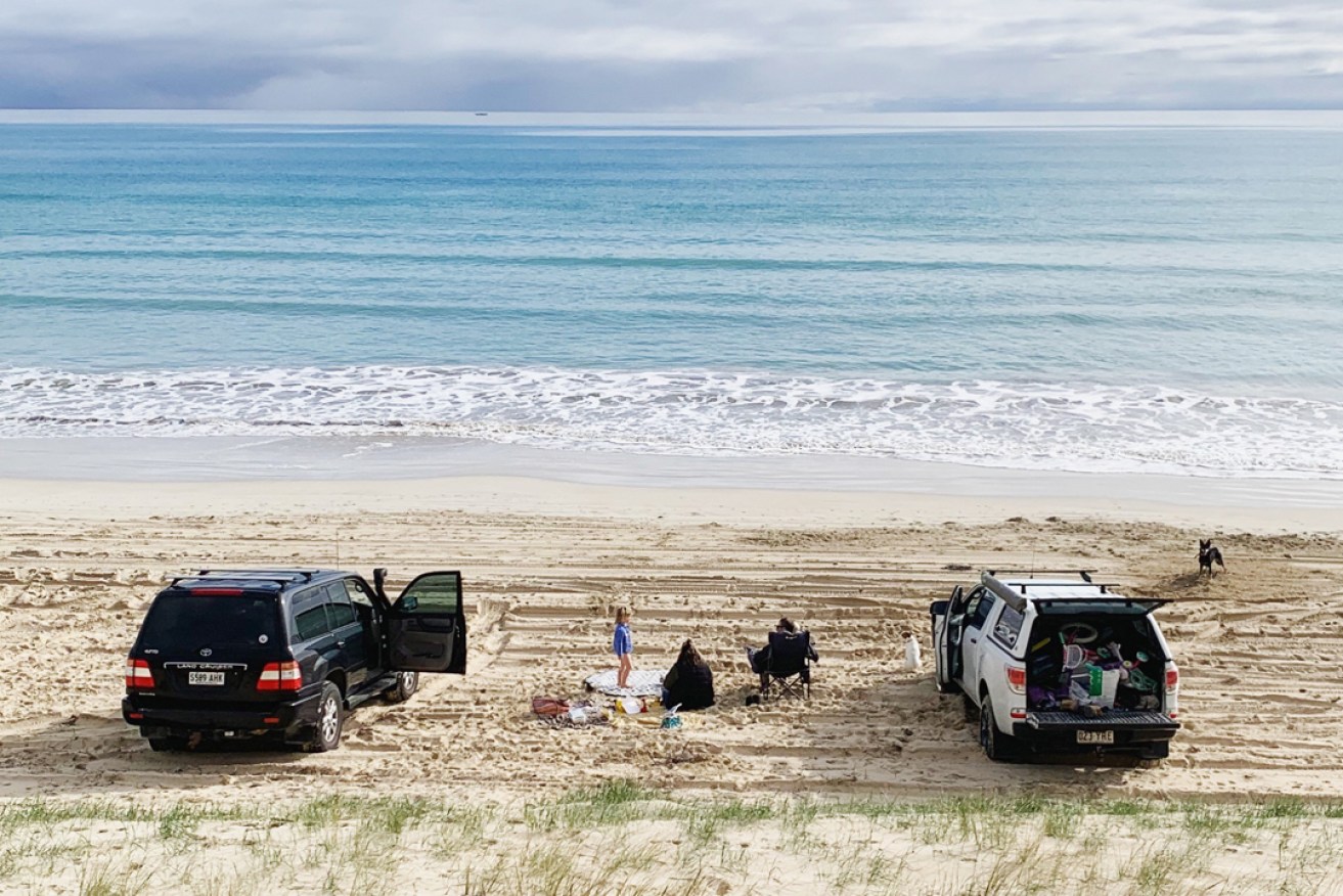 Long Beach near Robe. Picture: Nat Boulden