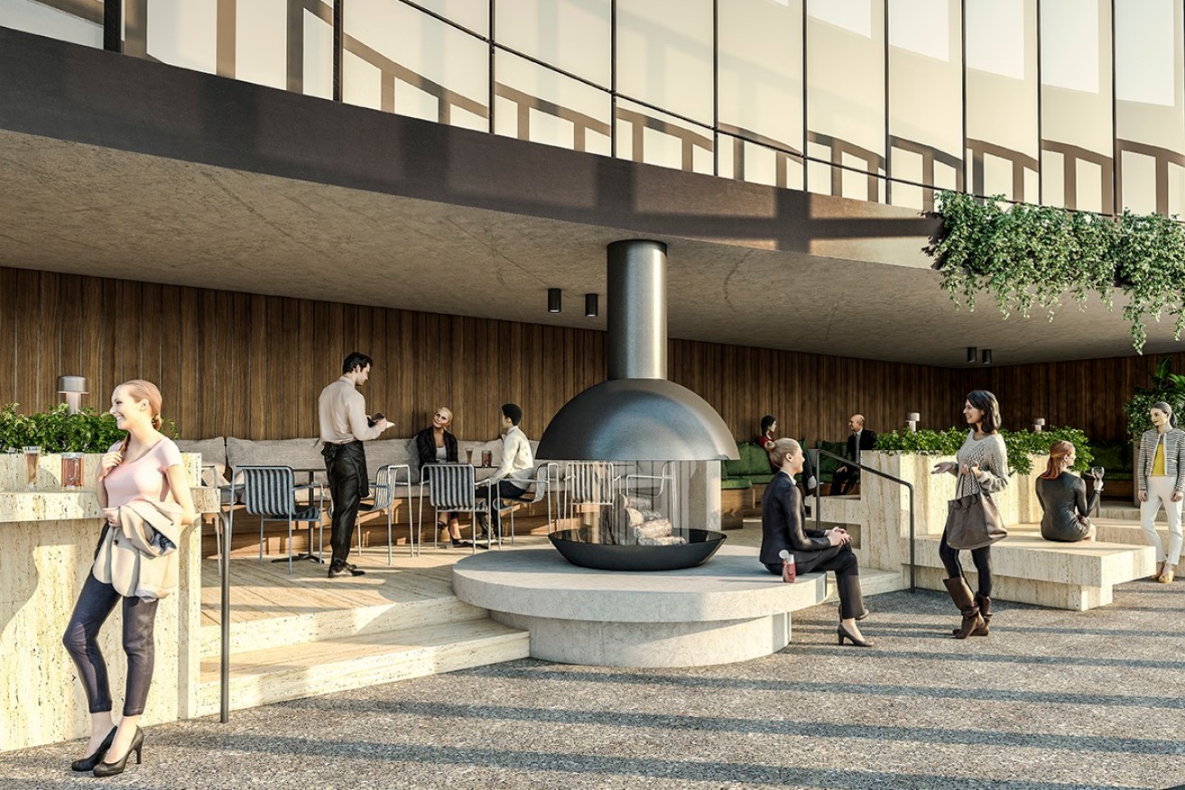 An artist's impression of SkyCity's rooftop Sol Bar and Restaurant.