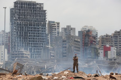 Beirut blast survivors yell “revolution” over devastation, city corruption