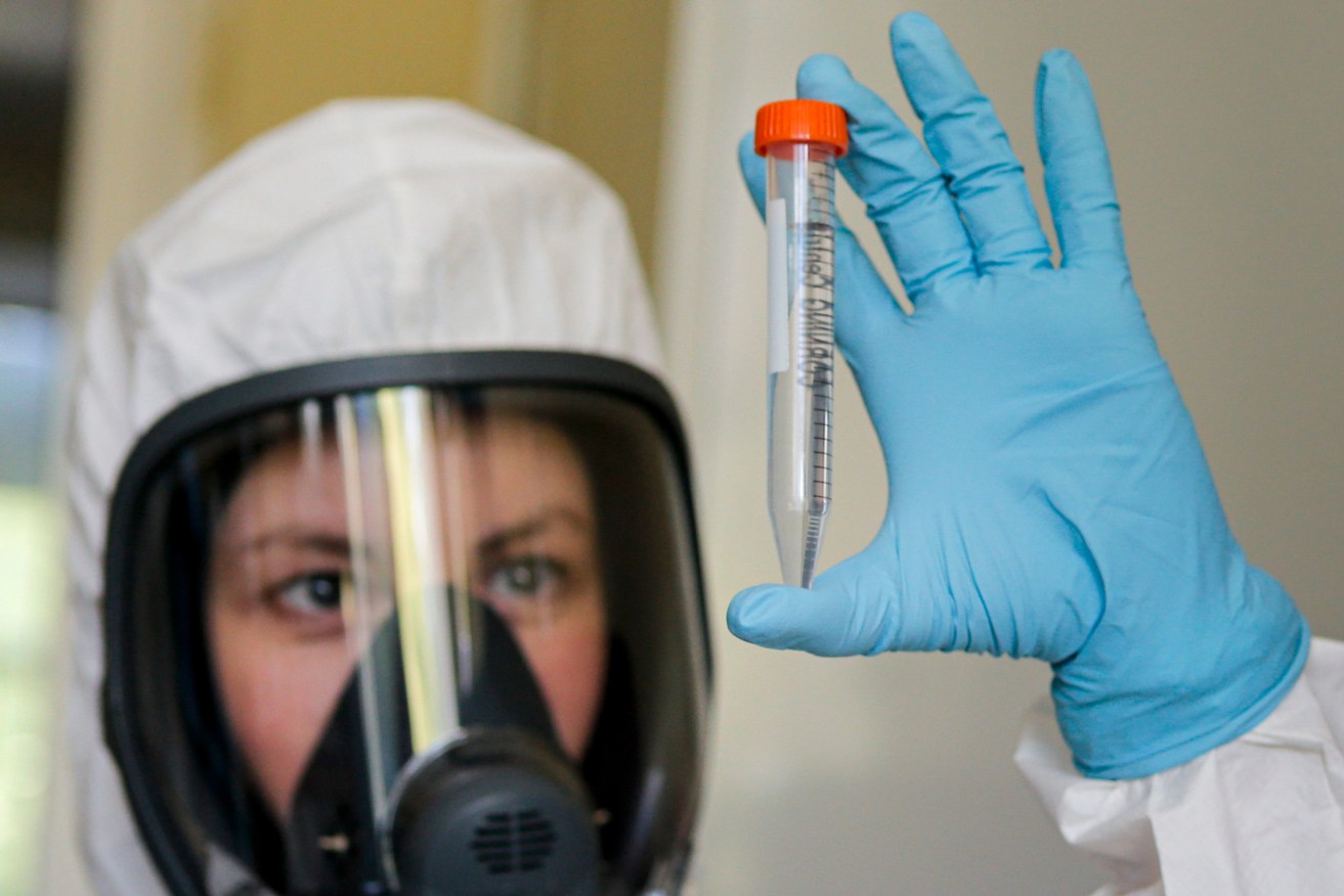 Russia says it has approved this coronavirus vaccine for use. less than two months. Photo:Alexander Zemlianichenko Jr/ Russian Direct Investment Fund via AP