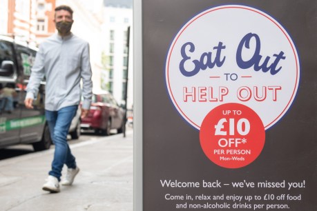 Pandemic dining discount taken off UK tables