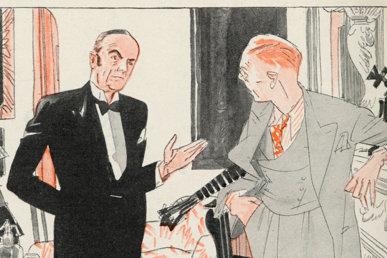 An illustration of Jeeves and Wooster from 1933. Photo: Mary Evans Picture Library 