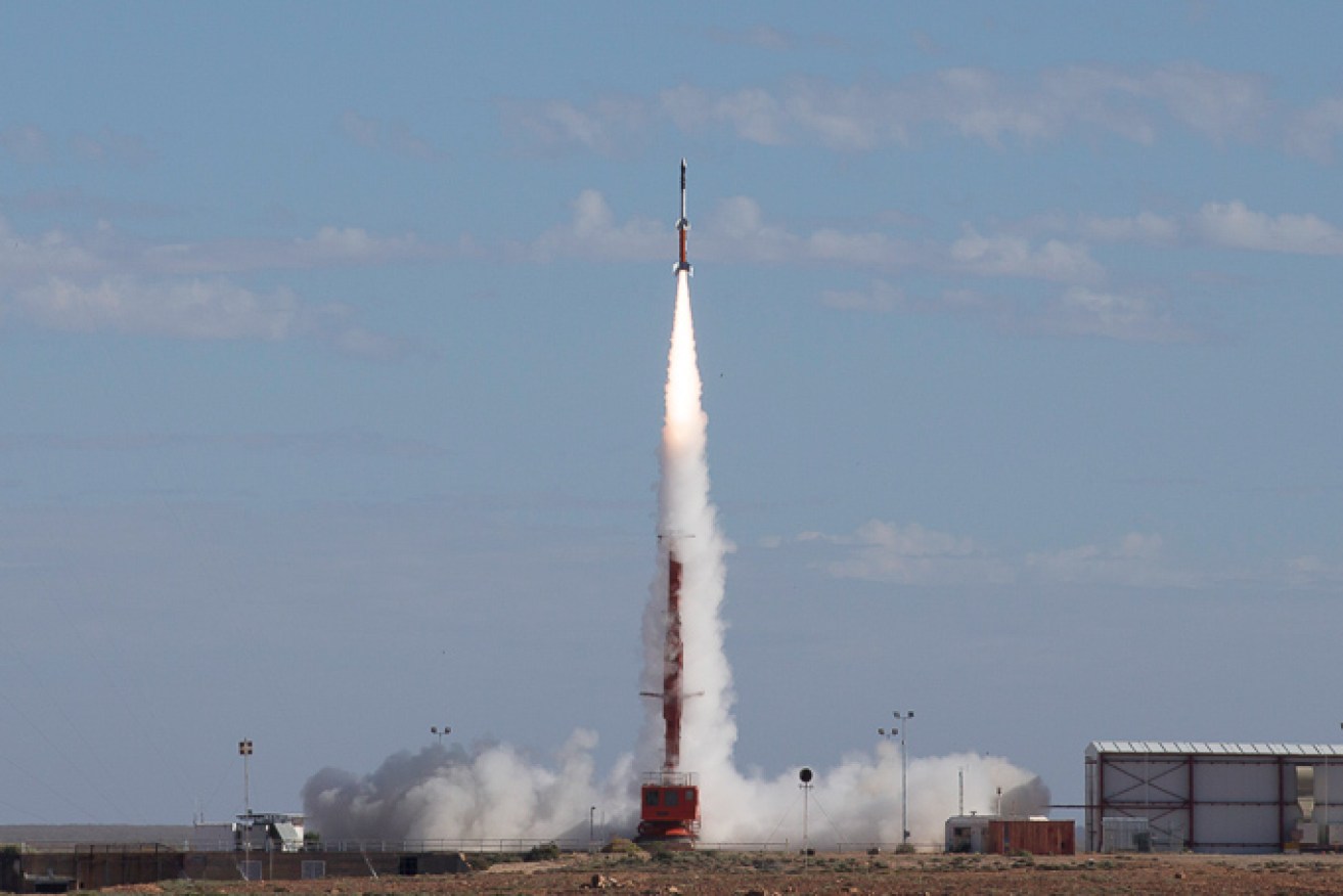 HIFiRE 5b rocket launches successfully at the Woomera Test Range in South Australia on May 18, 2016.