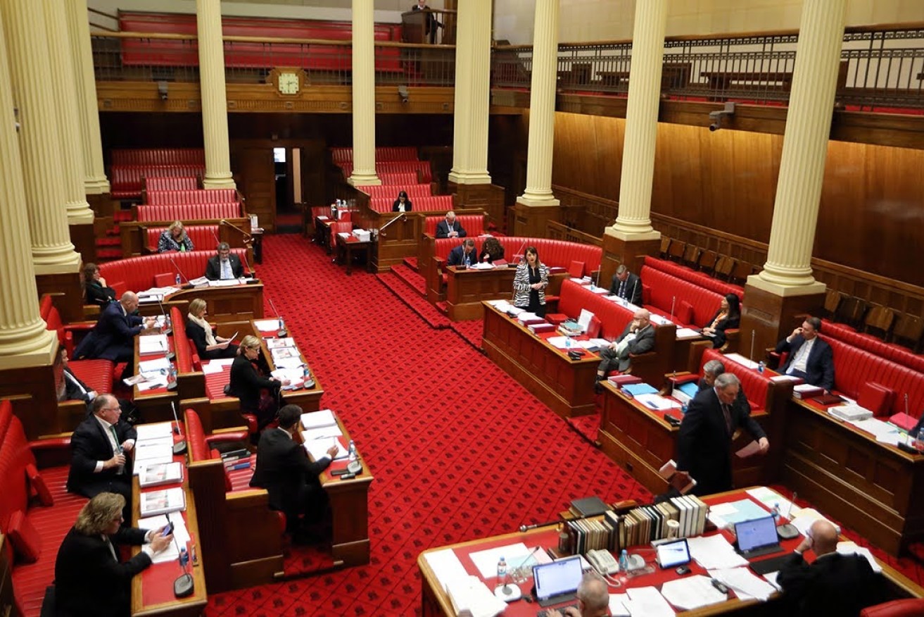 SA's Legislative Council in action, captured on a day InDaily was granted access. Photo: Tony Lewis / InDaily