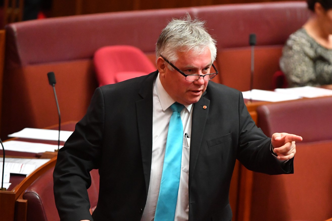 Senator Rex Patrick says the Australian Space Agency's approach to last weekend's rocket launch was too bureaucratic. Photo: AAP/Mick Tsikas
