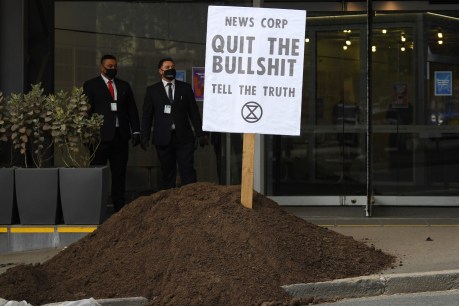 Climate protesters target News Corp