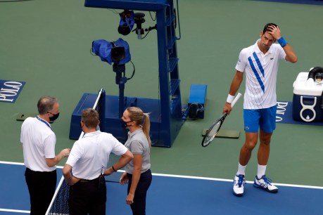 World number one ejected from US Open after hitting line judge