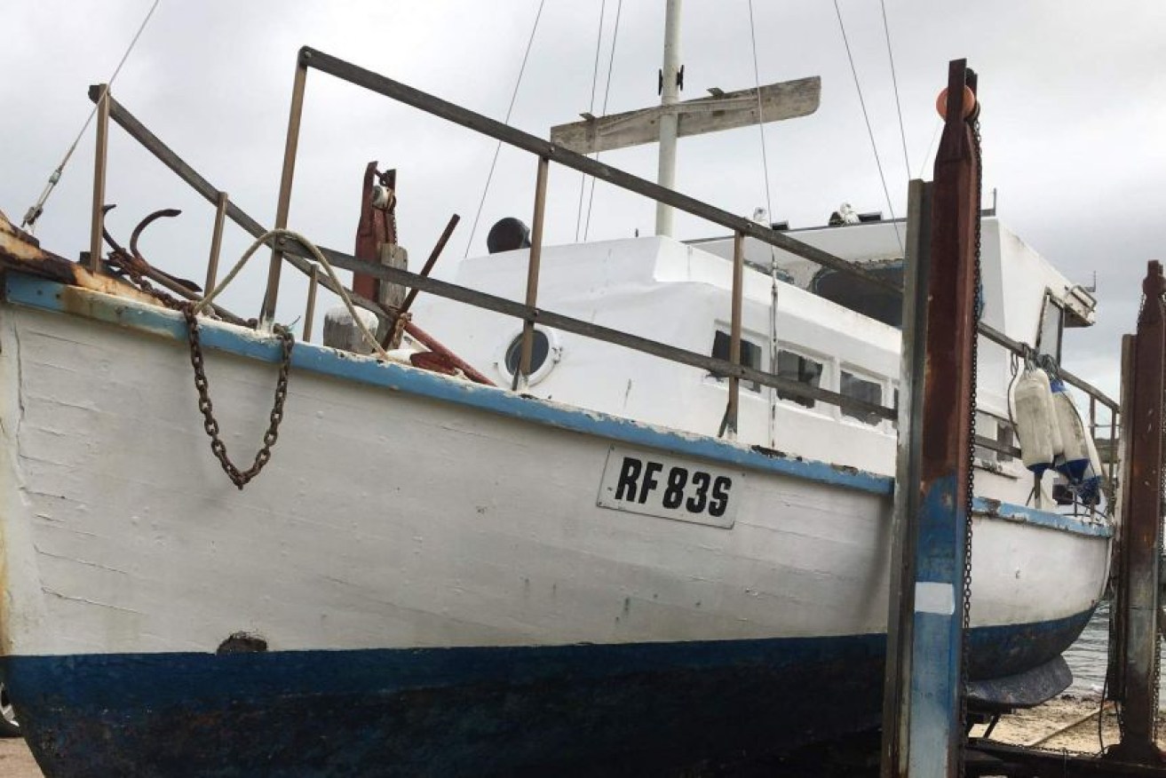 The Margrel is missing less than two weeks after the boat and its occupants were rescued on the Coorong coast. Picture: SA Police
