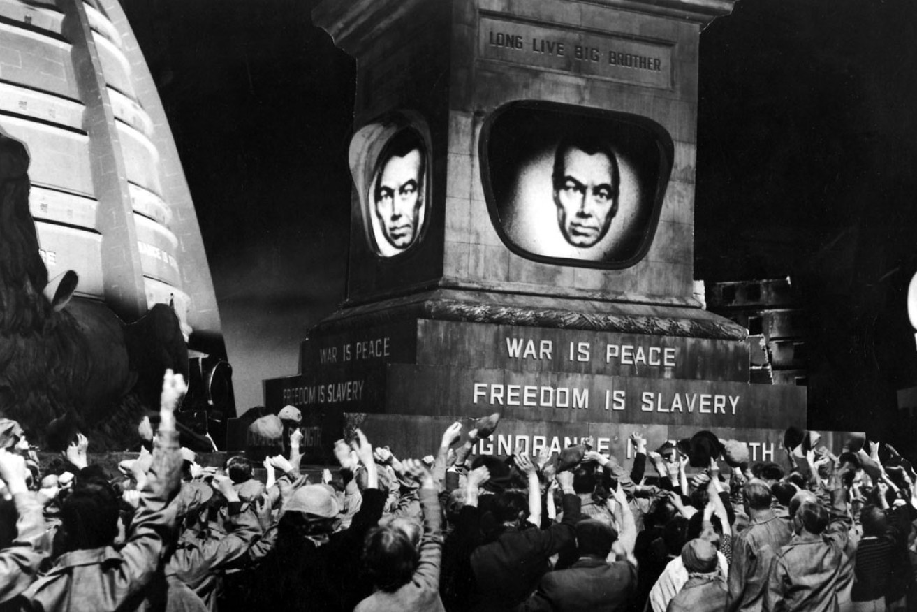 Big Brother is watching: A scene from the 1956 film adaptation of 1984. Photo: Mary Evans Picture Library