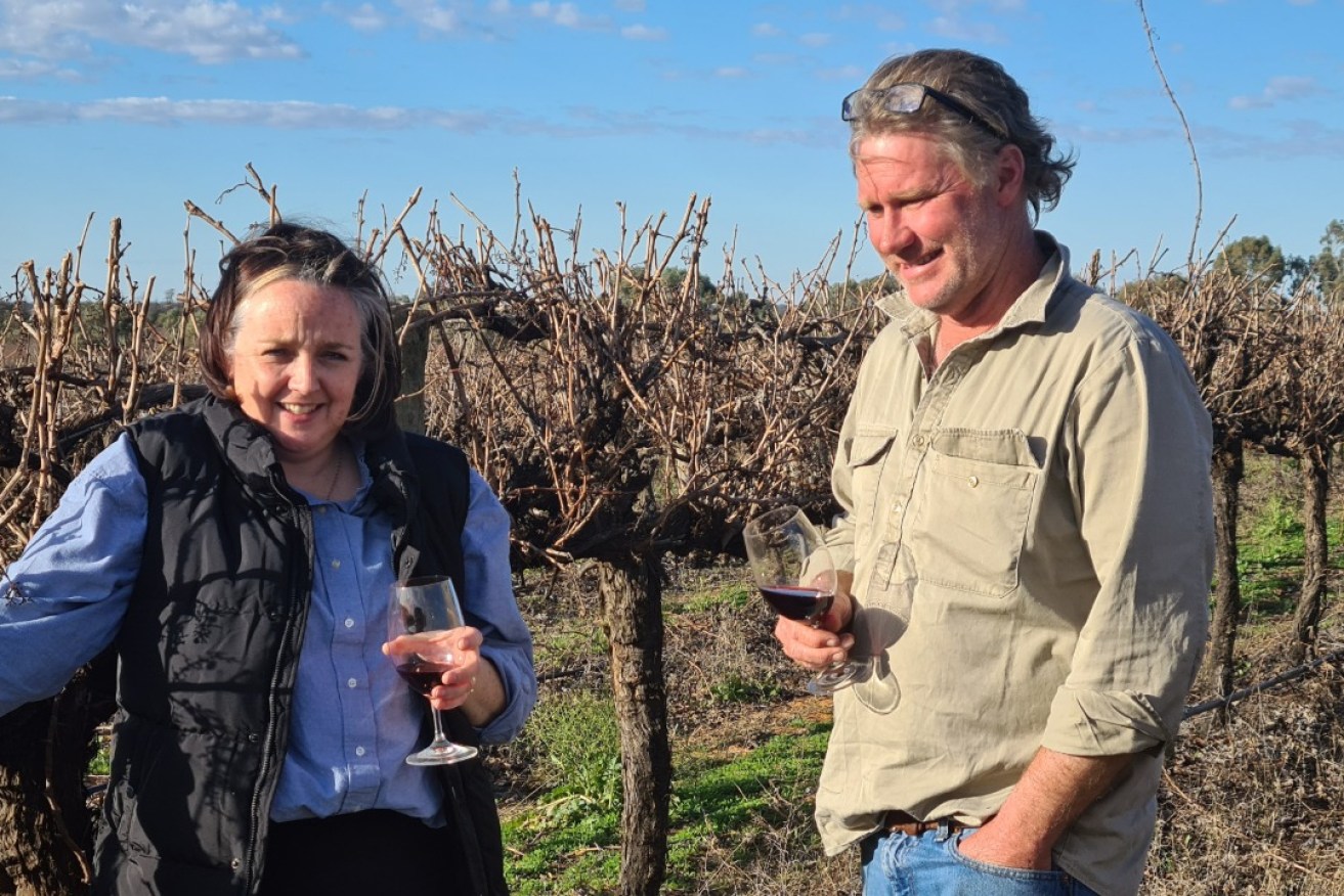 Starrs Reach Vineyard Owners, Sheridan and Craig Alm. Photo: Christine Webster