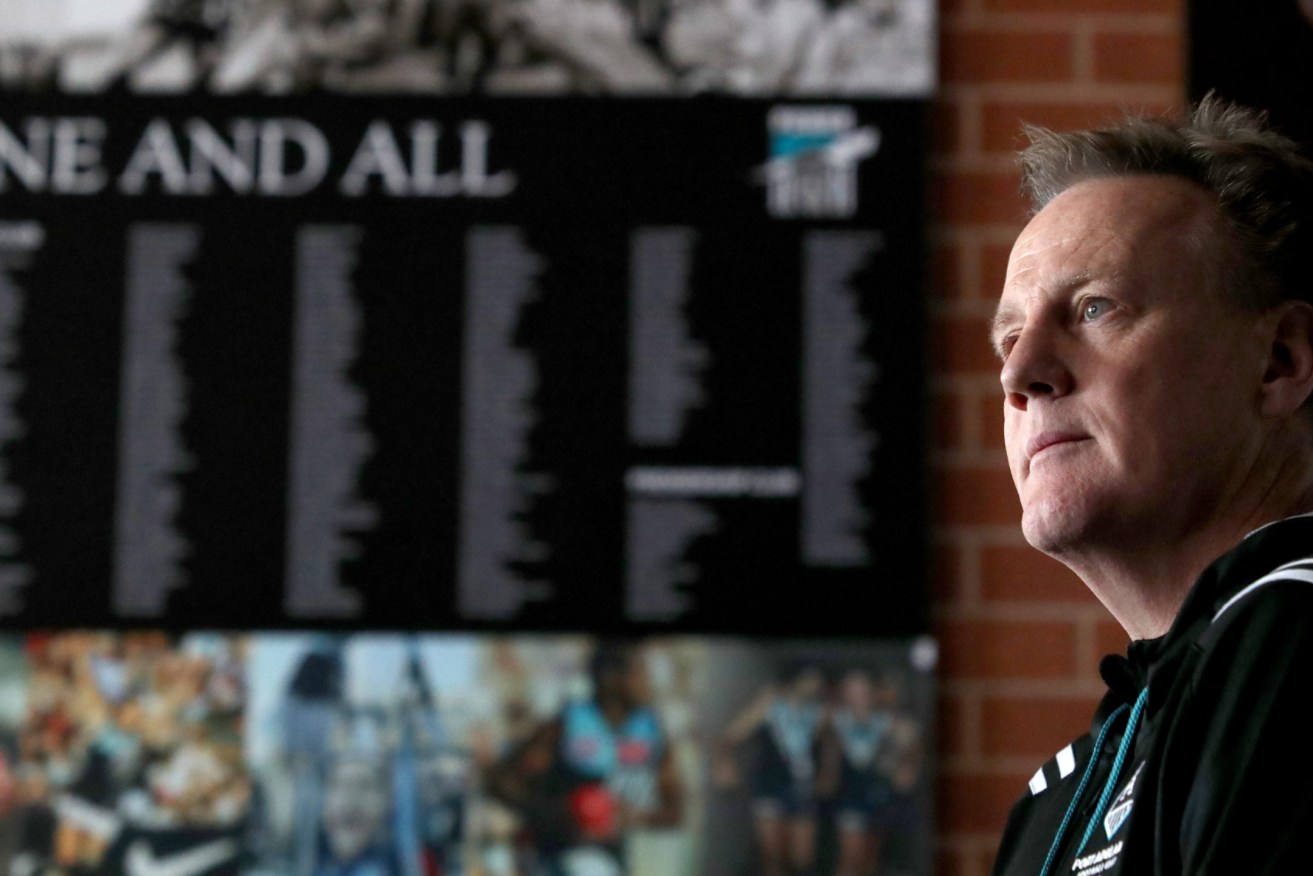 Former Port Adelaide chief executive Keith Thomas. Photo: AAP/Kelly Barnes