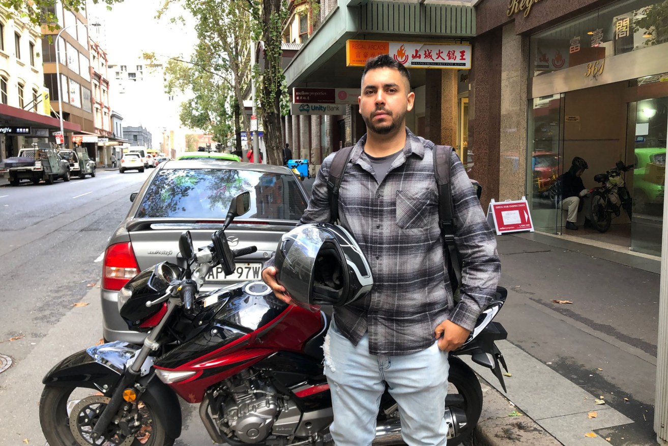 The Transport Workers Union says Diego Franco's case against  Deliveroo is a test case for worker rights in the gig economy. Photo: AAP/TWU