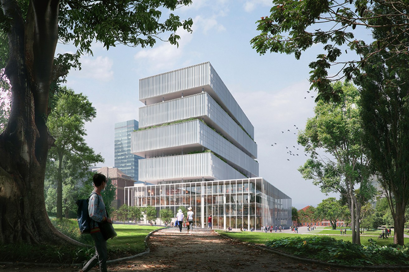 An artist's render of the Entrepreneur and Innovation Centre at Lot Fourteen. Image: supplied.