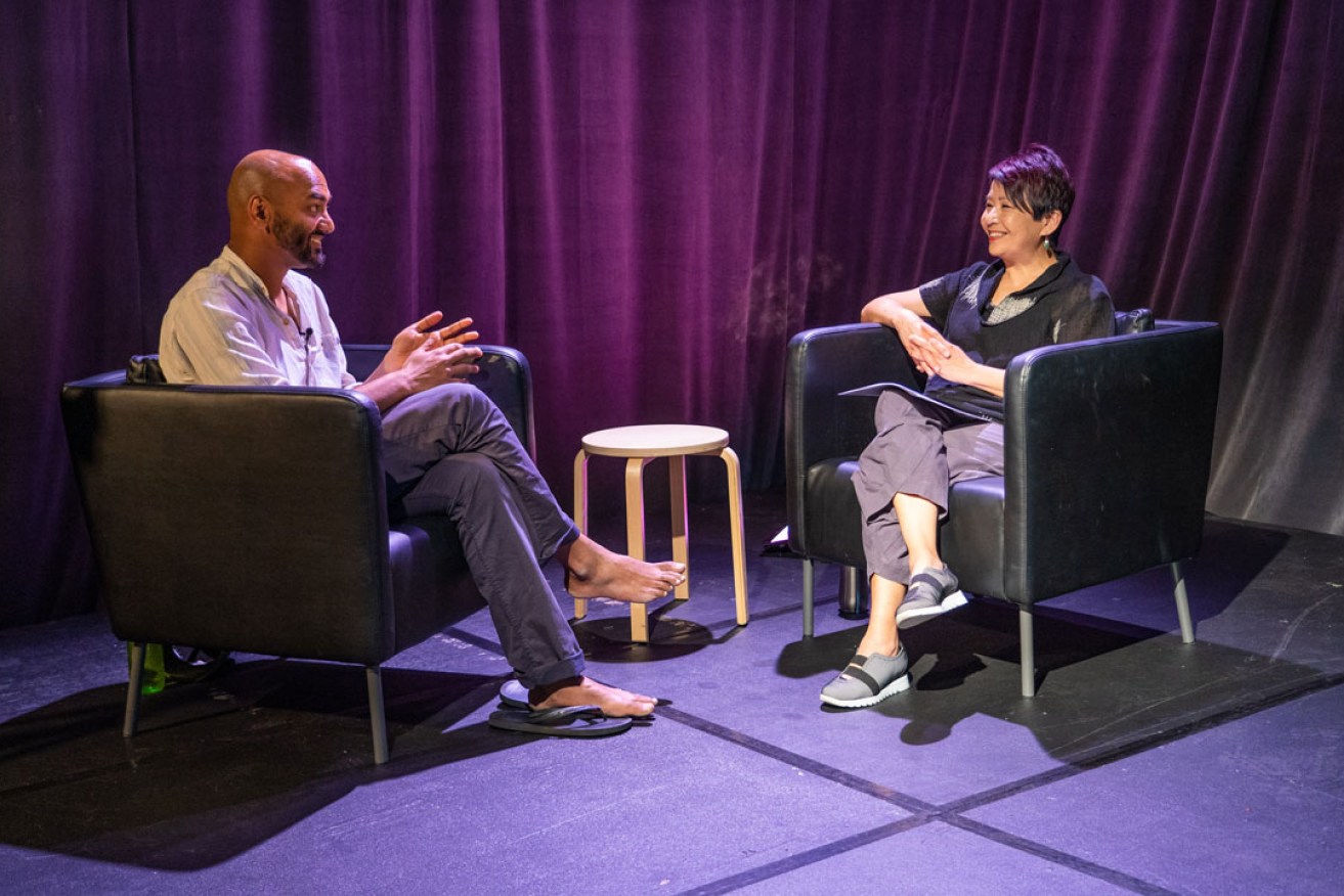 Playwright S Shakthidharan in conversation with OzAsia artistic director Annette Shun Wah.
