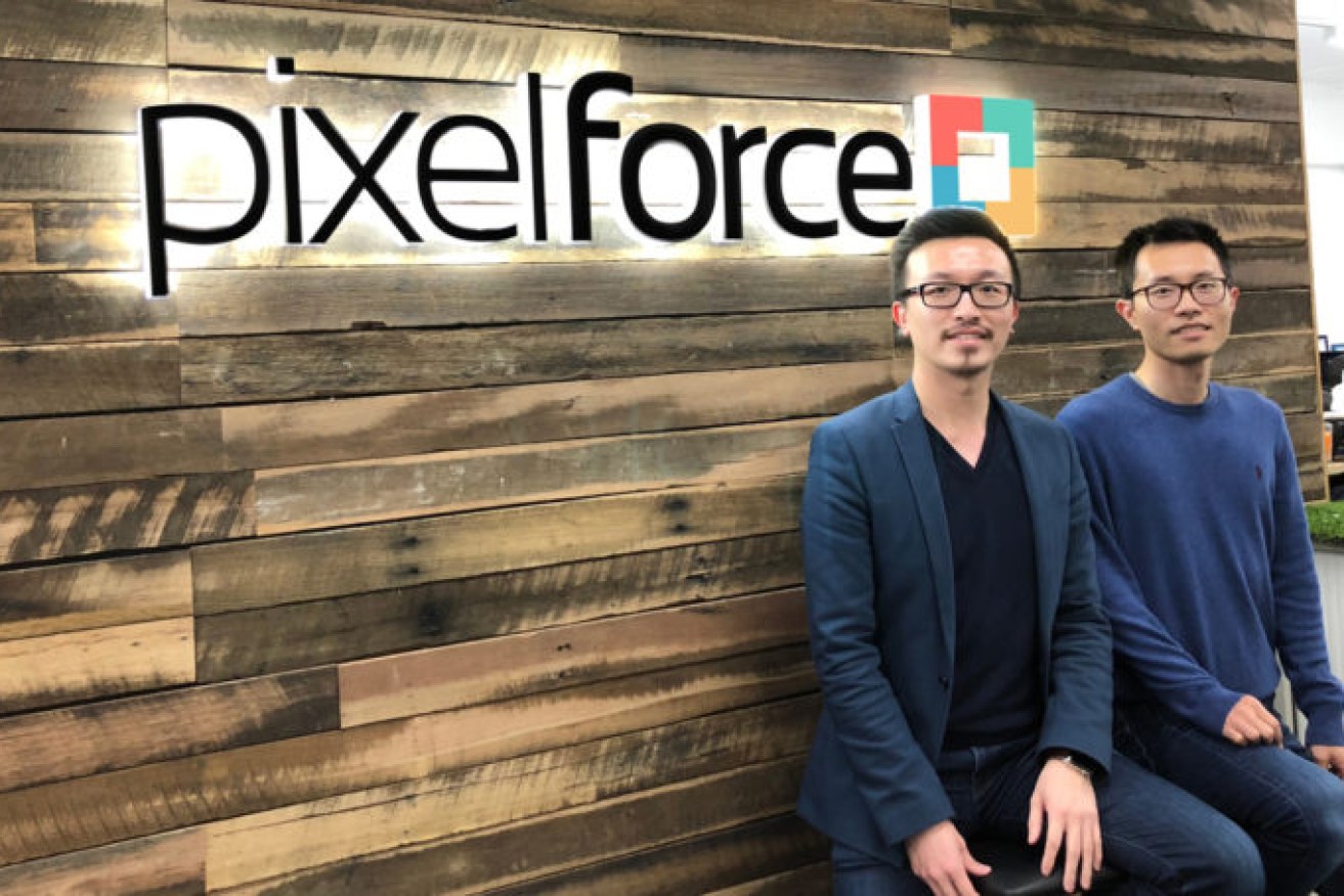 PixelForce Managing Director Hinney Lo (left) with Technical Director and business partner Ben Zhang.
