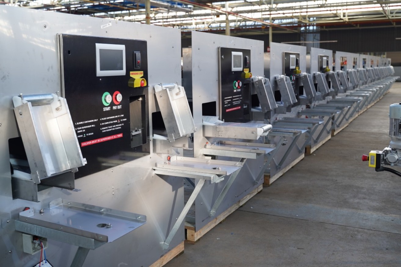 GEN3 Automatic Redemption Terminals, at SAGE's Tonsley manufacturing space before being shipped to WA.
Photo: SAGE Group