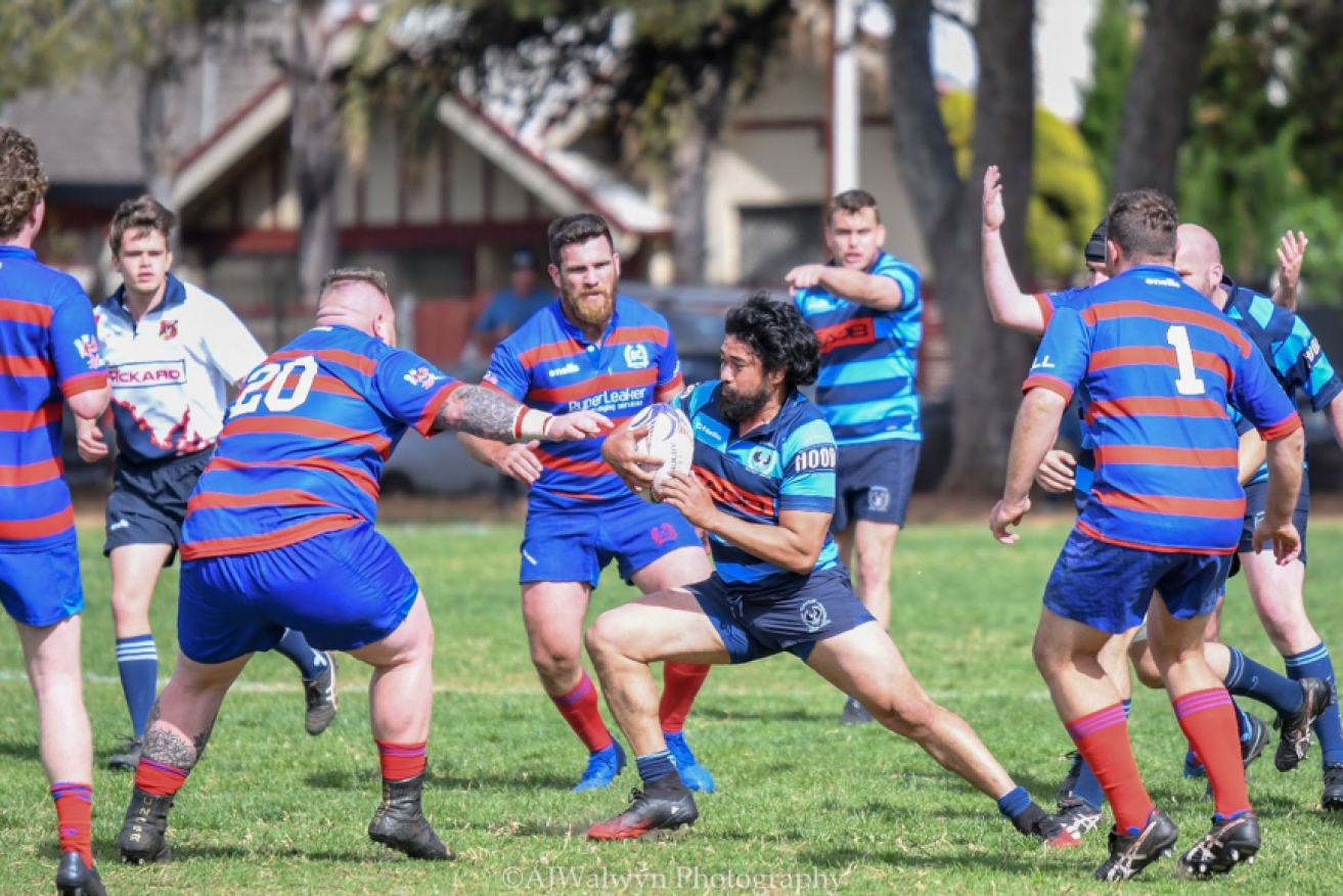Old Collegians battling it out with Burnside to determine who meets Brighton in this Saturday’s Coopers Premier 1 Grand Final. Photo: AJWalwyn Photography