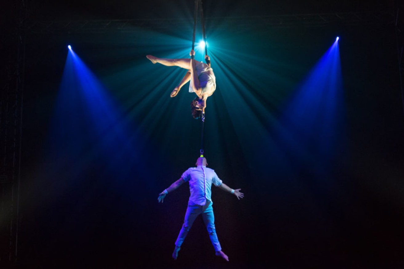 Circus show Circolombia in Gluttony at this year's Adelaide Fringe.