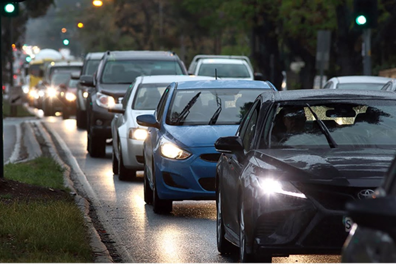 Adelaide traffic congestion. Photo: Tony Lewis/InDaily