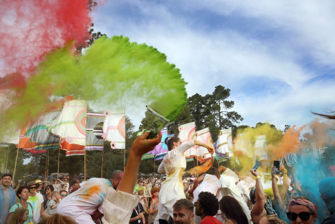 The Colour of Time in Botanic Park at last year's WOMADelaide. Photo: Tony Lewis