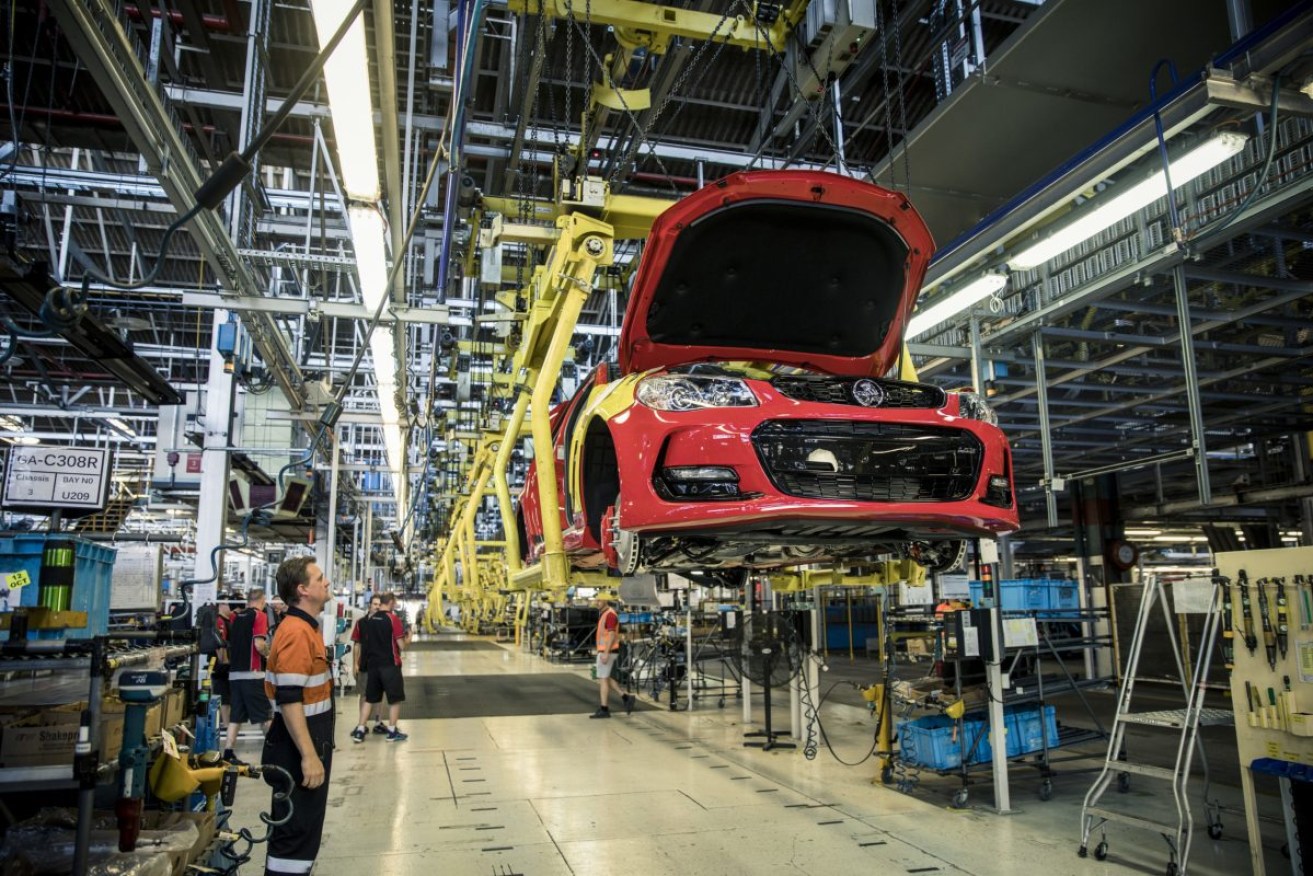 Holden's Elizabeth production line shut down in 2017. Photo: AAP/ Holden