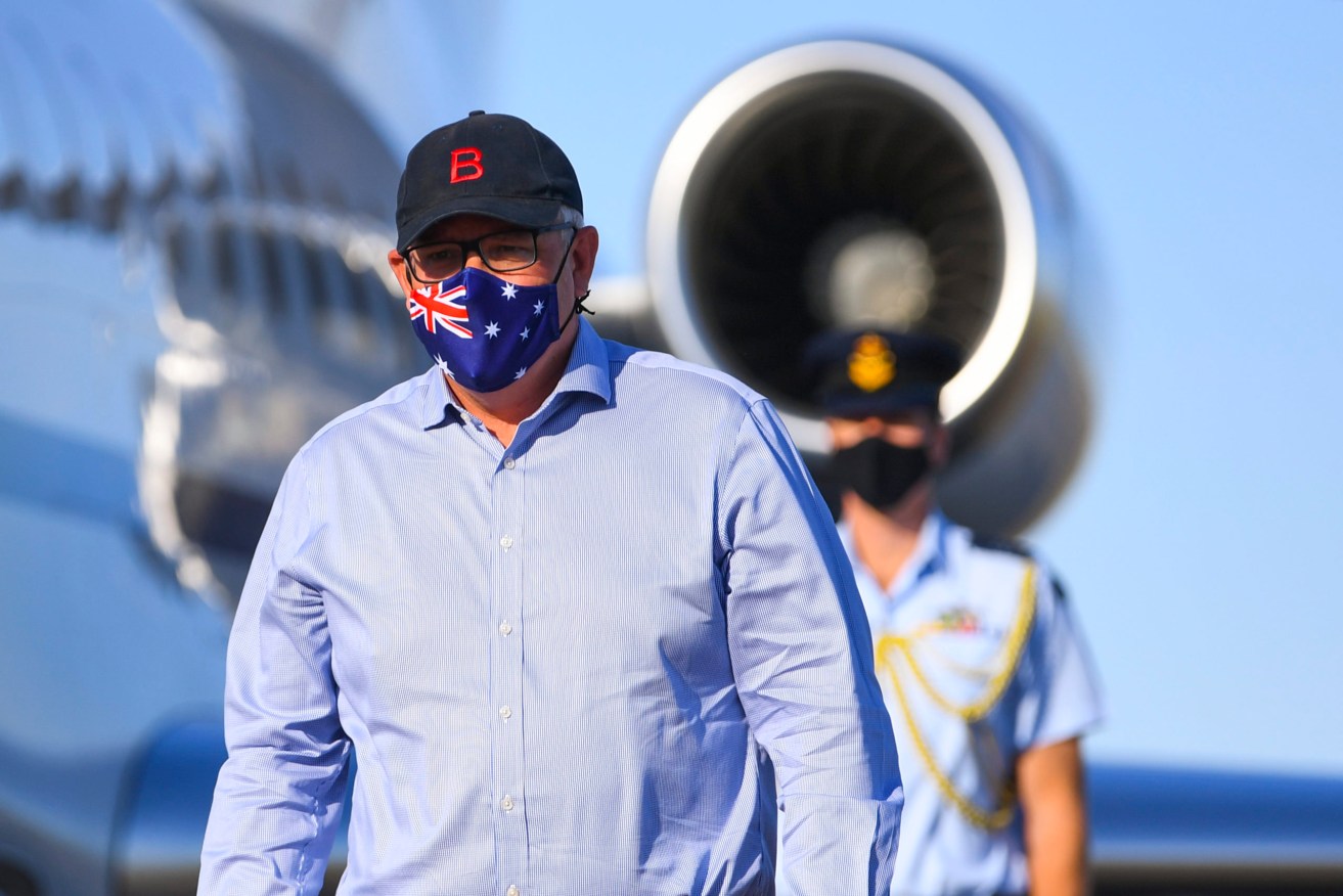 Prime Minister Scott Morrison visiting regional Queensland this week. Photo: AAP/Lukas Coch