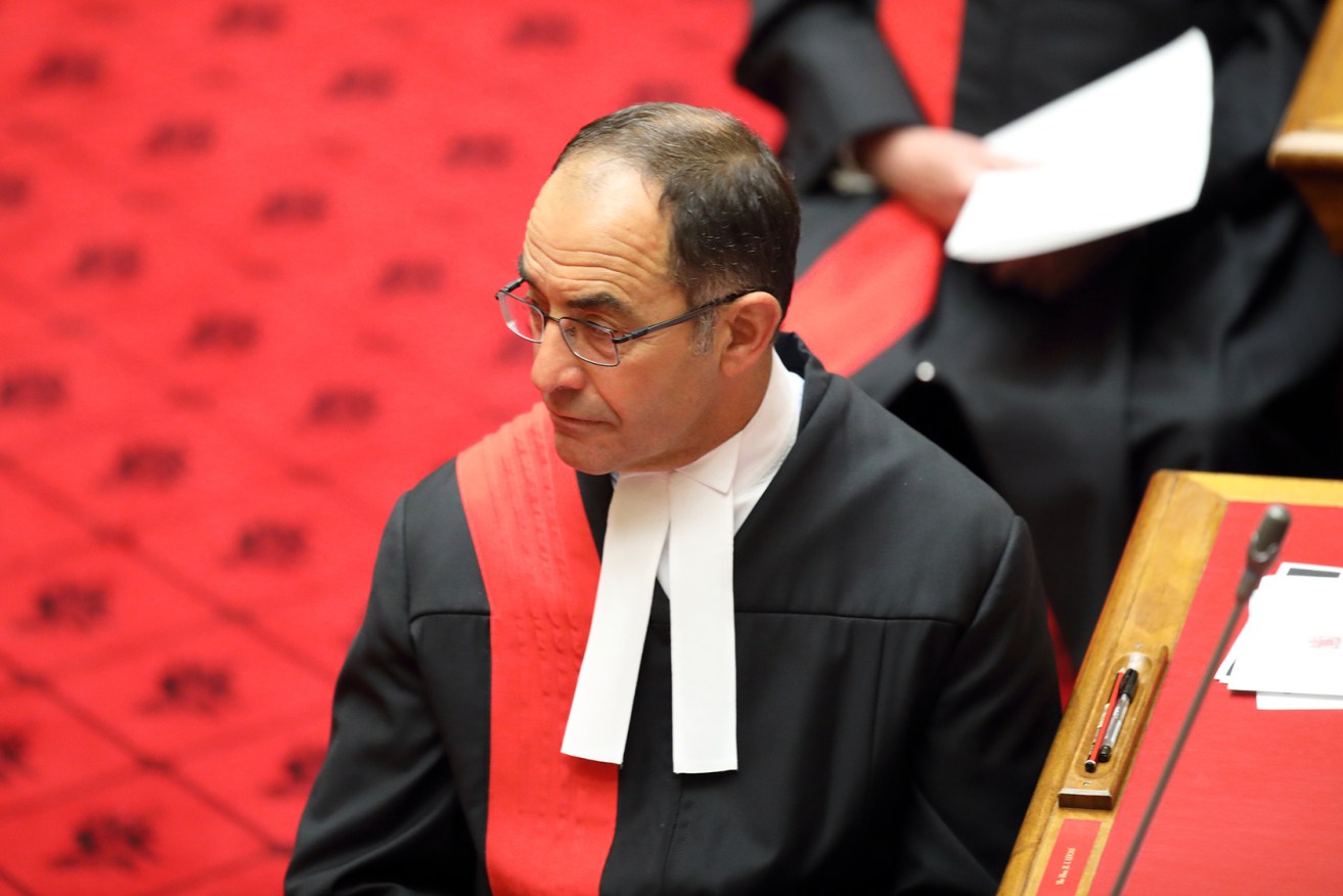 Chief justice Chris Kourakis at parliament's reopening last year. Photo: Tony Lewis / InDaily 