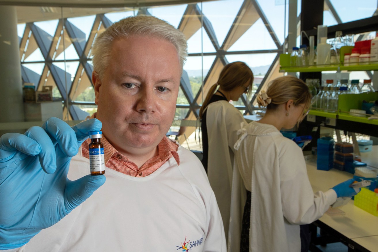 SAHMRI's Prof David Lynn is working on a trial to determine whether a tuberculosis vaccine could protect against COVID-19. Photo: Tony Lewis/InDaily 