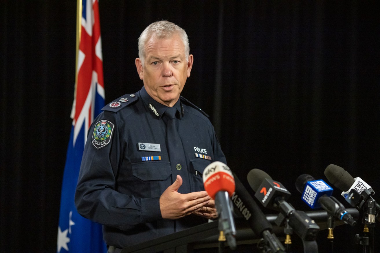 Police Commissioner Grant Stevens today announced a relaxation of travel restrictions on Greater Sydney residents (Photo: Tony Lewis / InDaily)