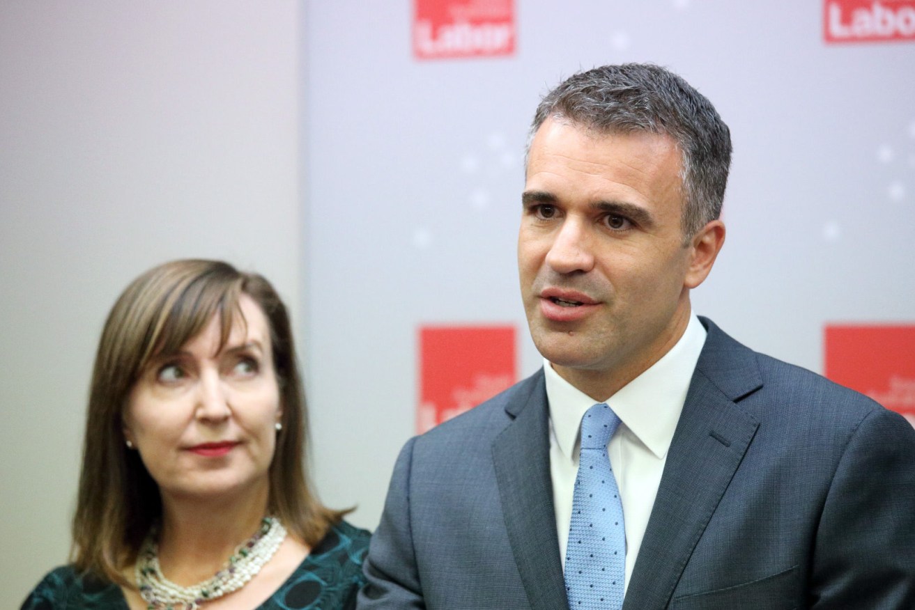 Labor leader Peter Malinauskas with his Left-aligned deputy Susan Close. Photo: Tony Lewis / InDaily