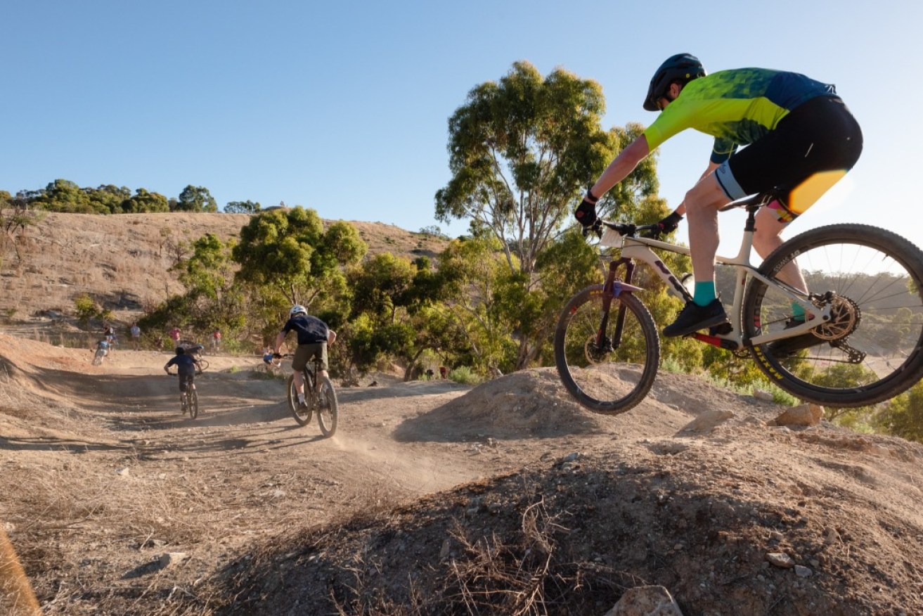 The Santos Festival of Cycling brought together all disciplines across the six days, including the short track cross country race at Eagle MTB Park Photo: Daniel Purvis