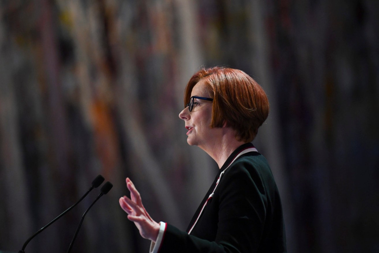 Former Australian Prime Minister Julia Gillard. Photo: Lukas Coch/AAP 