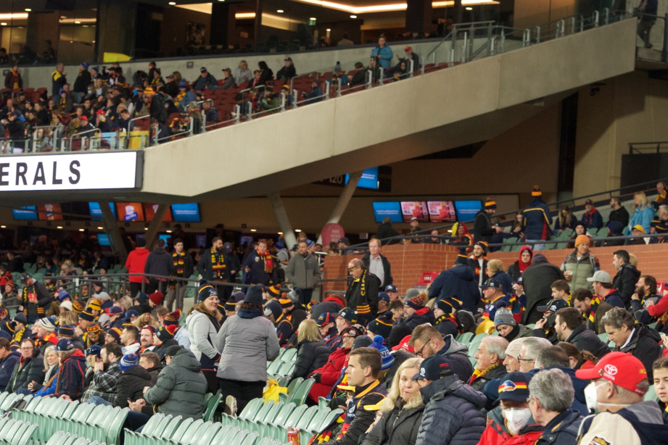 The Crows and Power are set to host up to 40,000 fans at Adelaide Oval this season (Photo: Michael Errey). 