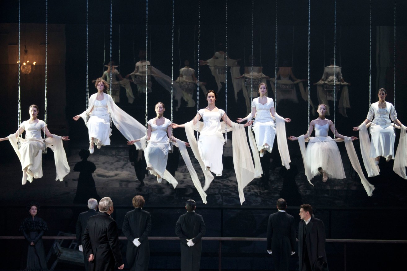 A dramatisation of Alexander Pushkin’s novel-in-verse Eugene Onegin will be livestreamed from Moscow to Her Majesty's Theatre for the Adelaide Festival. Photo: Valery Miasnikov