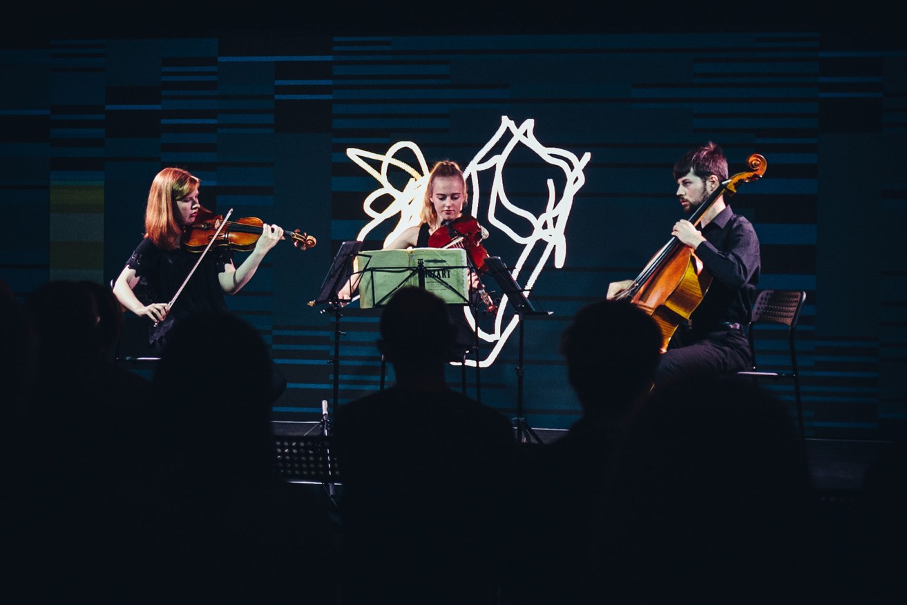 Members of Adelaide Youth Orchestras perform at The Lab. Photo: Lauren Connelly