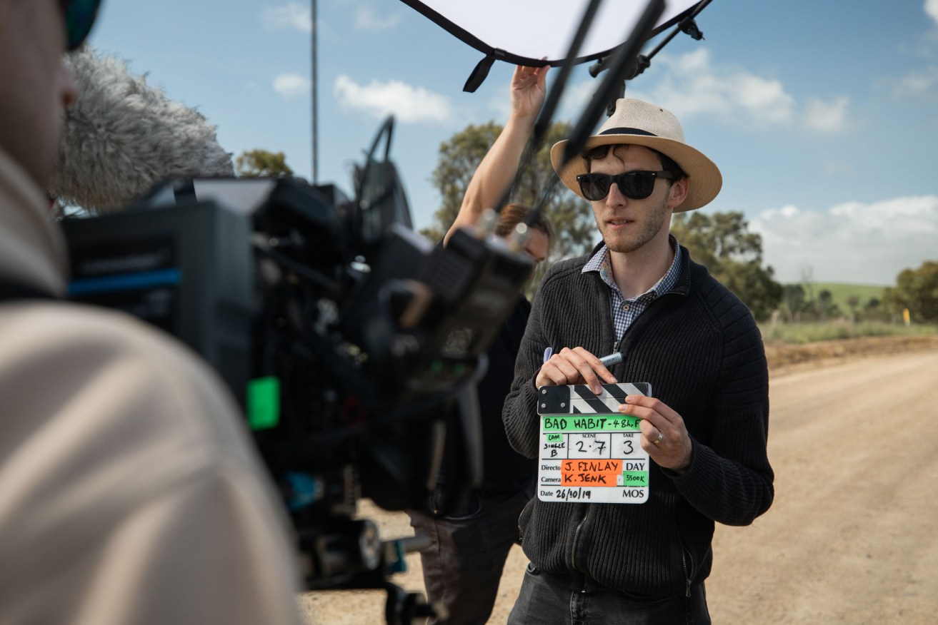 Adelaide 48-Hour Film Project team Too Much Pud on set while filming 'Bad Habit' during the 2019 challenge.