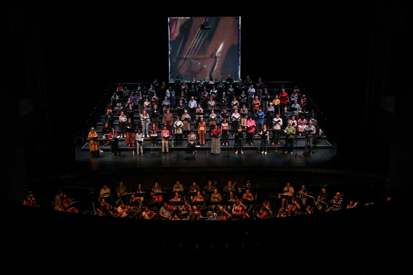 A Child of Our Time was performed by the Adelaide Symphony Orchestra and the Adelaide Festival Community Chorus. Photo: Tim Standing 