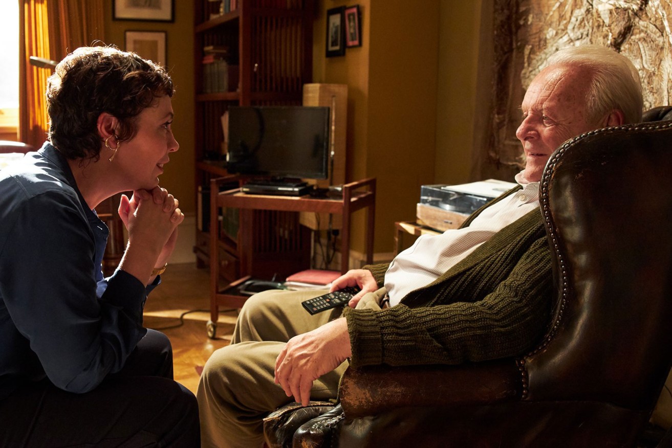 Olivia Colman and Anthony Hopkins in The Father.
