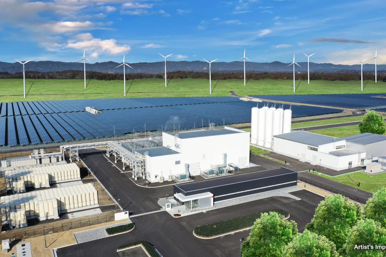 Labor's proposed hydrogen plant. Image supplied by Labor. 