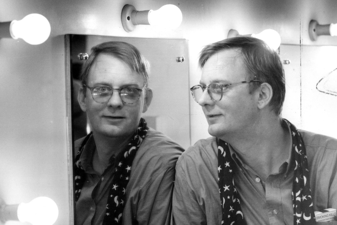 Peter Goers in a dressing room at the Odeon Theatre in Norwood in 1995. Photo from Maddening, Self-Indulgent Crap.jpg