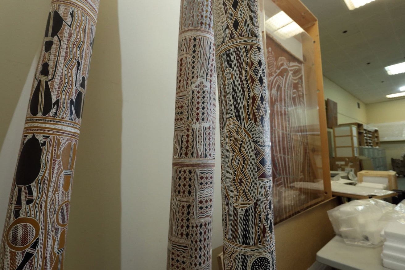 Part of the SA Museum's Aboriginal cultural collection. Photo: Tony Lewis/InDaily 