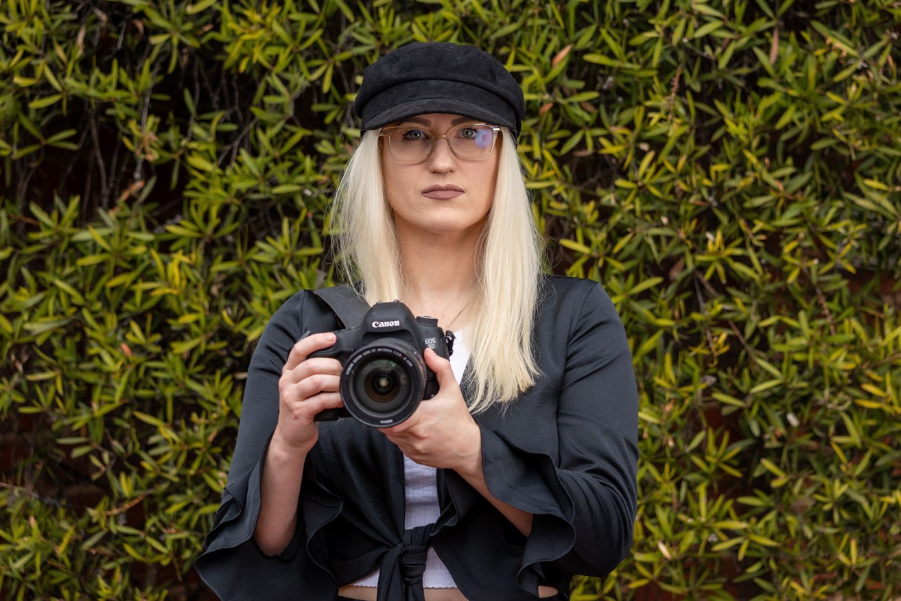 Bernie Elston can't afford her TAFE photography course after the subsidy was suddenly cancelled. Photo: Tony Lewis/InDaily