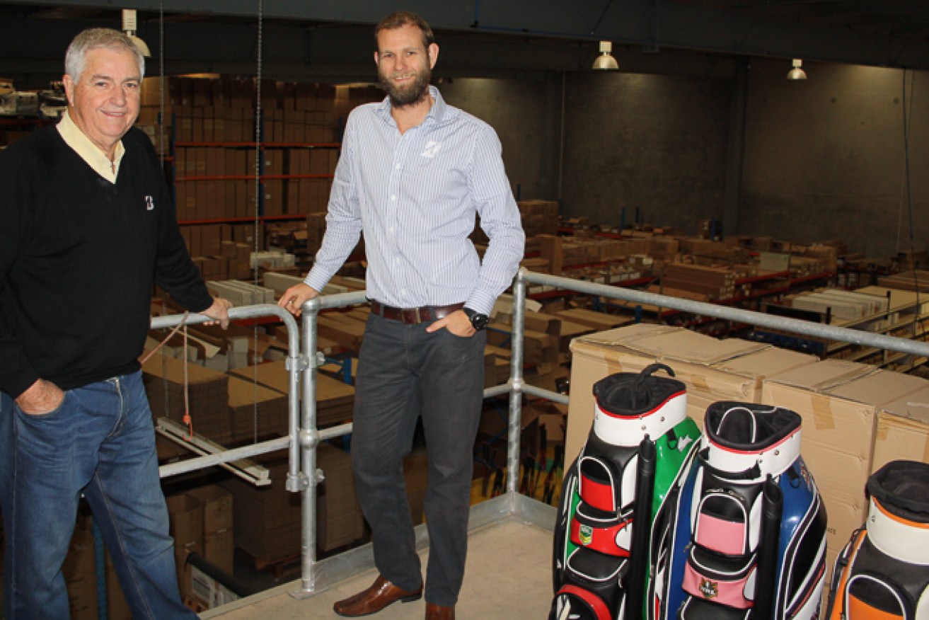 Dynacast Group's Eric (left) and Daniel Rowe are enjoying strong demand for their golf equipment.