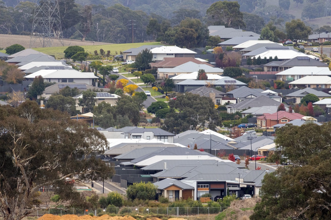 New housing at Mt Barker. Photo: Tony Lewis/InDaily