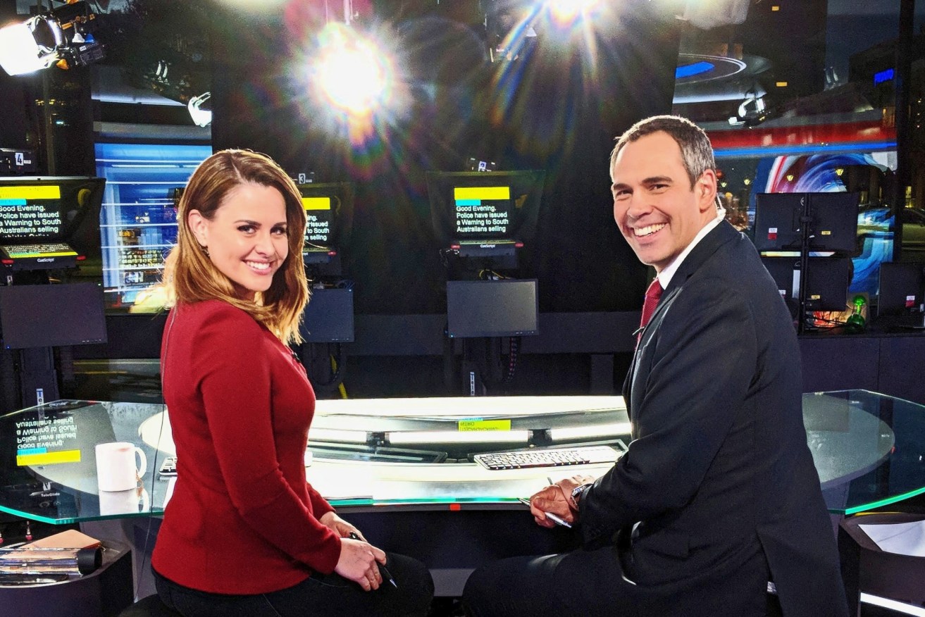 Kate Collins and Brenton Ragless are the first Nine newsreaders since Kevin Crease and Rob Kelvin to defeat Seven in the official 6pm weekly ratings. Supplied image