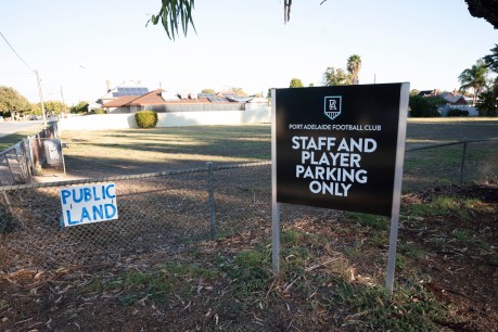 Port Adelaide Football Club picks a fight in Alberton back streets