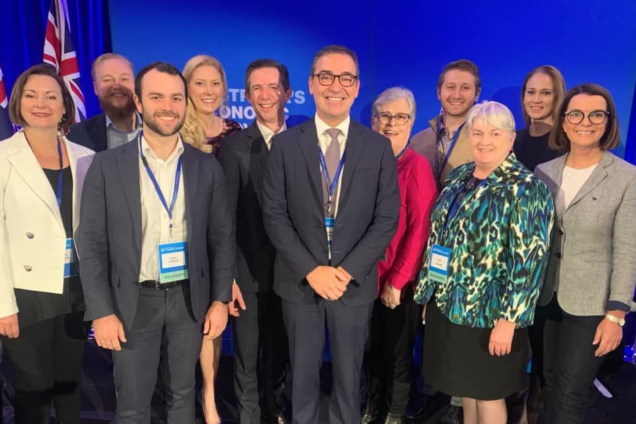 Premier Steven Marshall with members of the Liberal state executive. Photo: Facebook