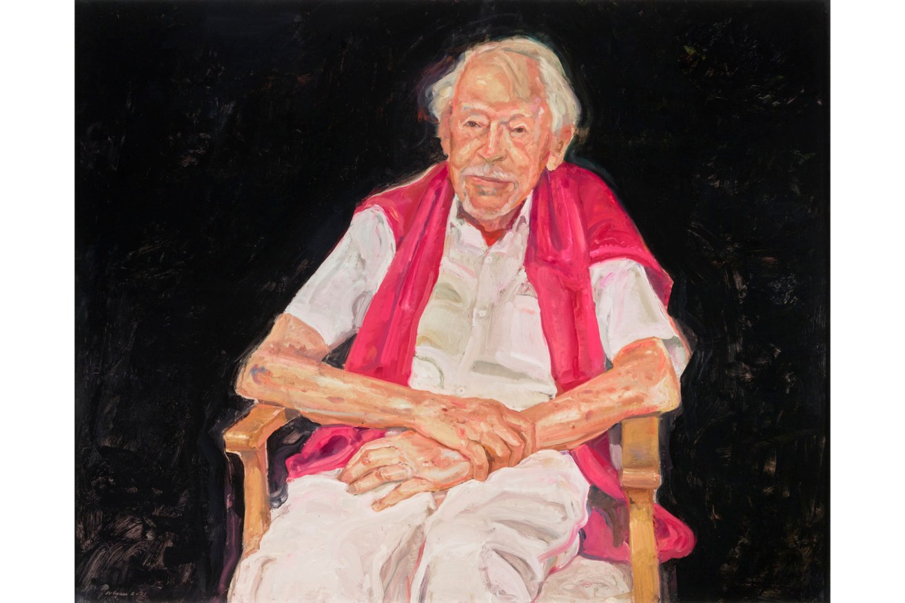 Peter Wegner's Archibald Prize-winning portrait. Photo: AAP/Supplied by the Art Gallery of New South Wales, Felicity Jenkins