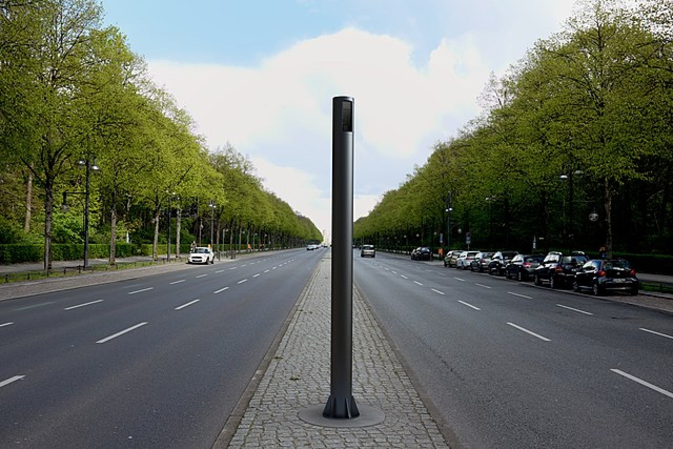A light pole in the UK can also record number plates and detect speeding. Photo: Nazlika/Wikimedia Commons/CC by SA